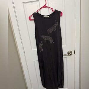 Project Social T Charcoal Graphic Teeshirt Dress